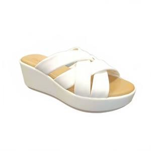 NEW THE FLEXX women's brody sandal in white softy leather
